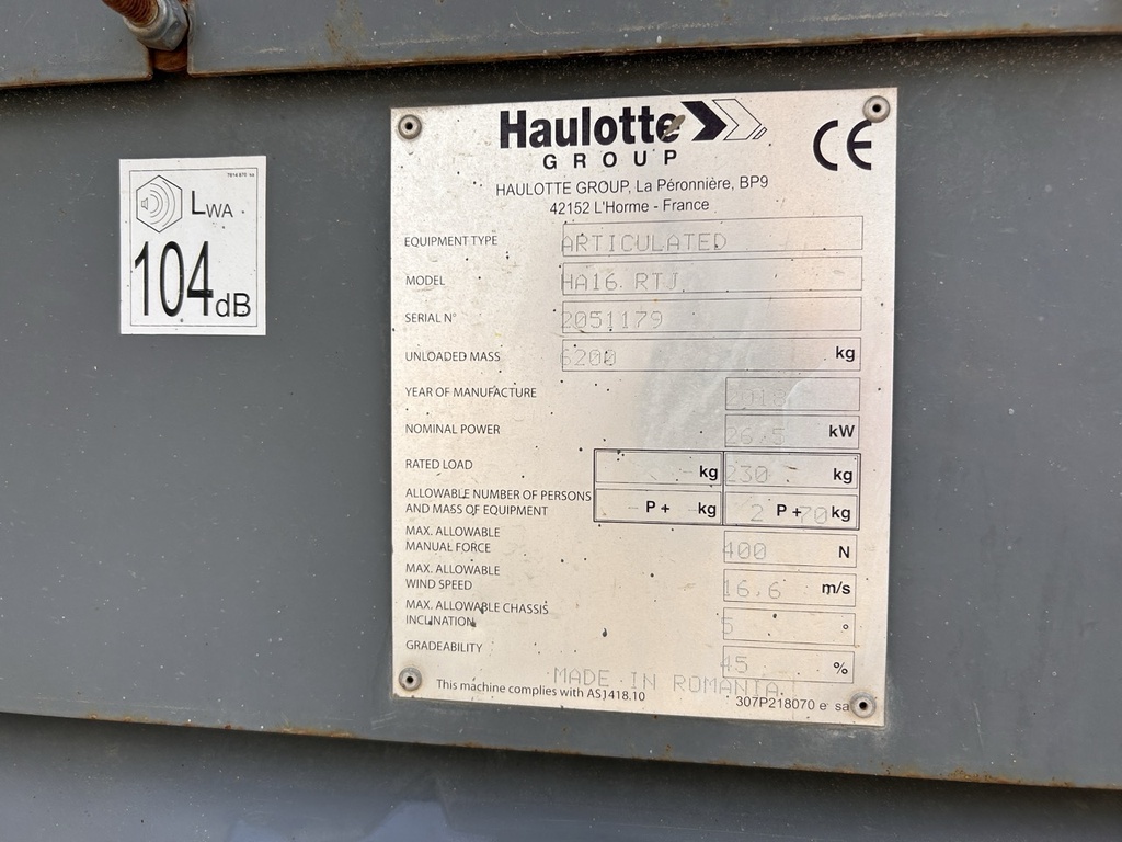 HAULOTTE HA 16 RTJ - SN 2051179