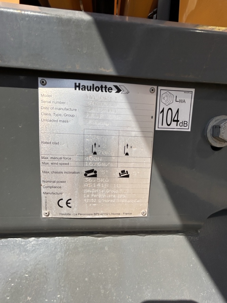 HAULOTTE HA 20 RTJ - SN 2060350
